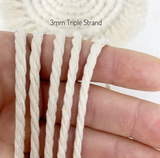 100% Recycled Cotton 3mm Macrame String