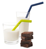 Set of 2 Silicone Straws