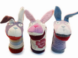 Upcycled Wool Hand Puppet