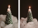 Christmas Tree Beeswax Candle