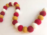 Felt Ball Garland (6’)
