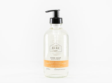 Blood Orange + Bergamot + Sandalwood Refillable Hand Soap (250ml)