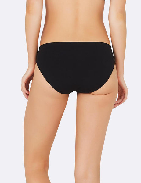 5 x Womens Jockey Parisienne Bamboo Bikini Underwear Black - Black