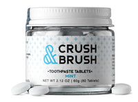Nelsons Naturals Crush + Brush Toothpaste Tablets Jar