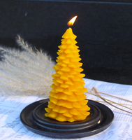 Christmas Tree Beeswax Candle