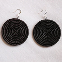 Load image into Gallery viewer, Large Disc Woven Earrings