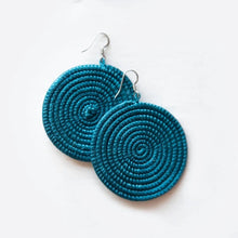 Load image into Gallery viewer, Large Disc Woven Earrings