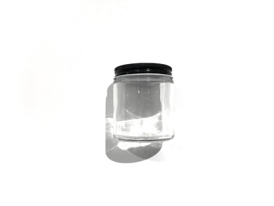 Clear Glass Jar with Metal Lid