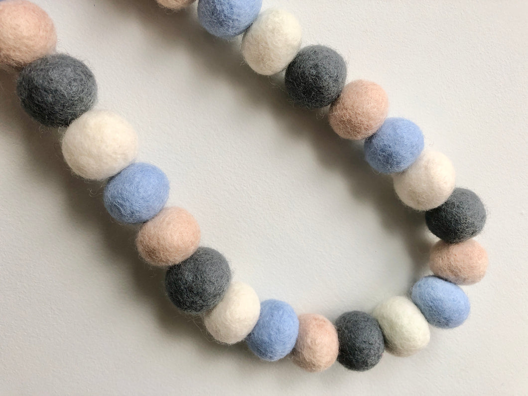Felt Ball Garland (6’)